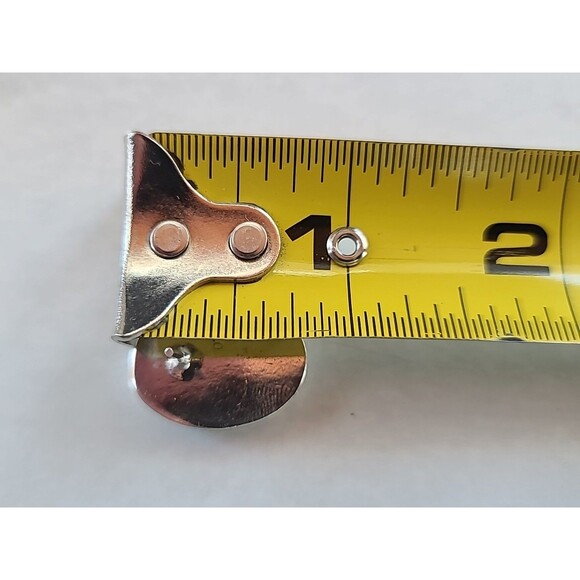 Mexican 925 Sterling Silver Abalone Shell Oval Shaped Pierced Earrings Vintage - Picture 8 of 10